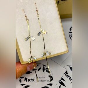 Gold Crystal Earrings
